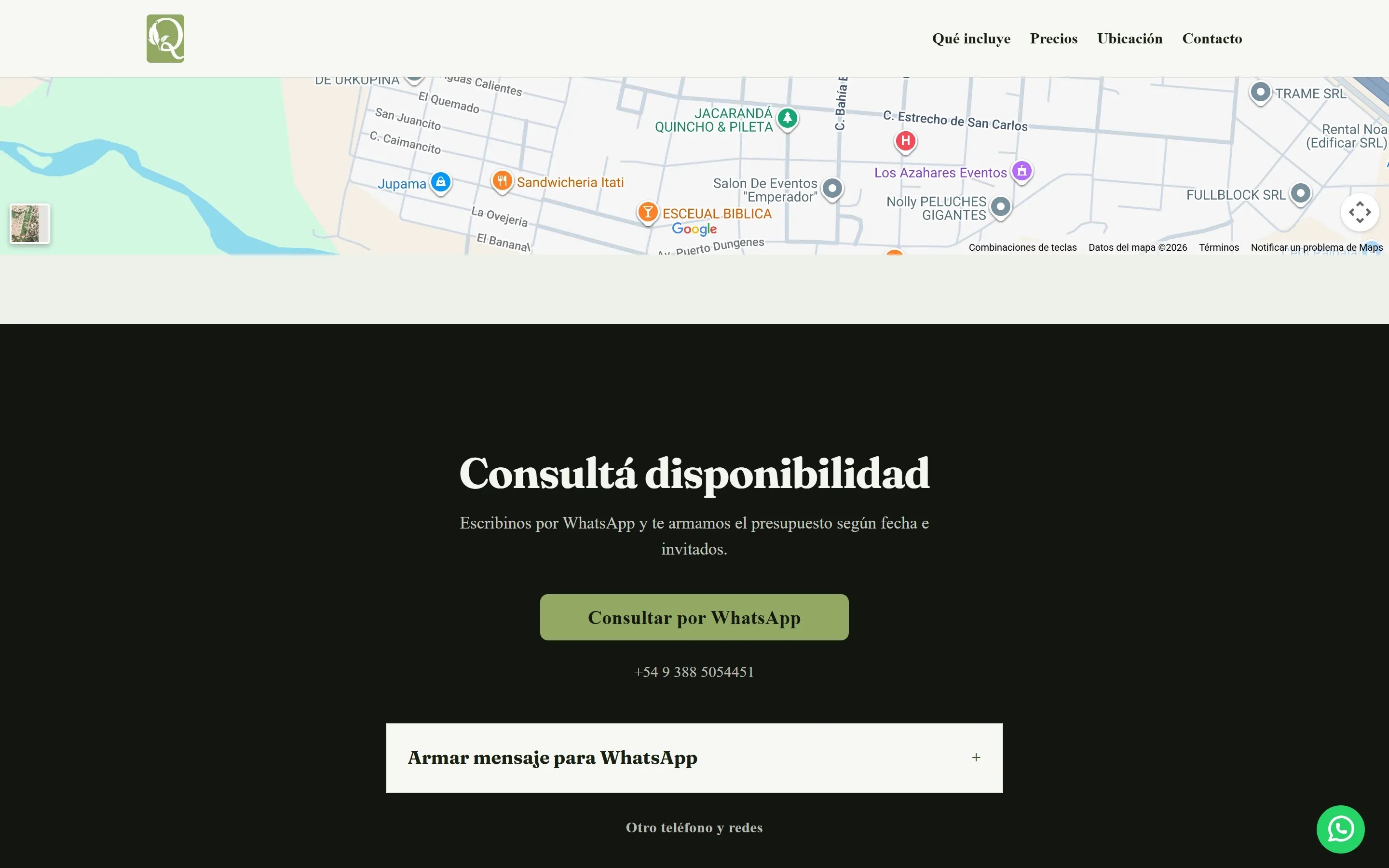 Quincho El Tata: captura de solución 1